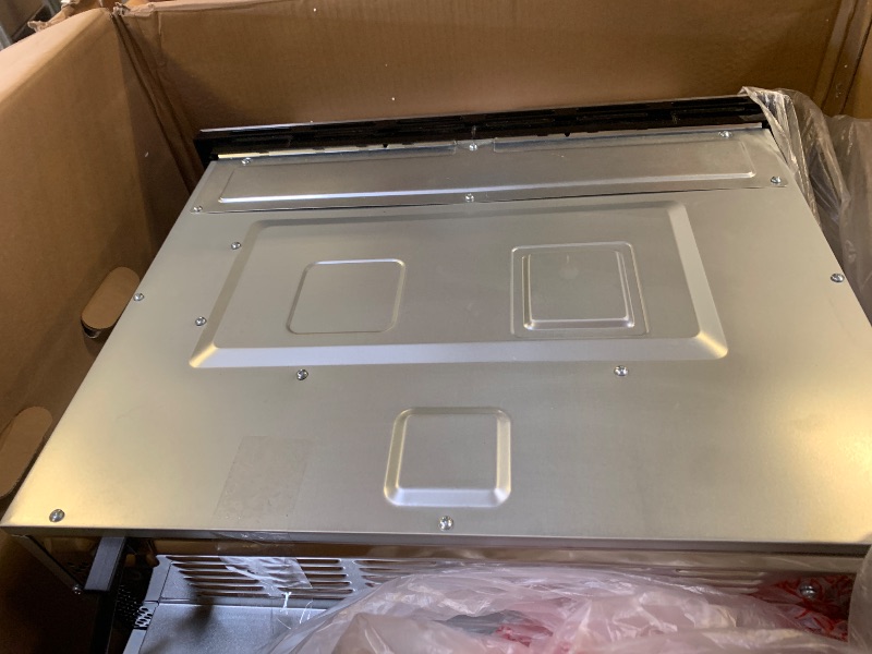 Photo 1 of 24 Inch Built-in Microwave and Convection Oven Combination, ThermoMate 1.6 Cu. Ft. Wall Oven Microwave Combos, 1000 Watt Power, Sensor Cook, Touch Control LCD Display, Stainless Steel Finish
