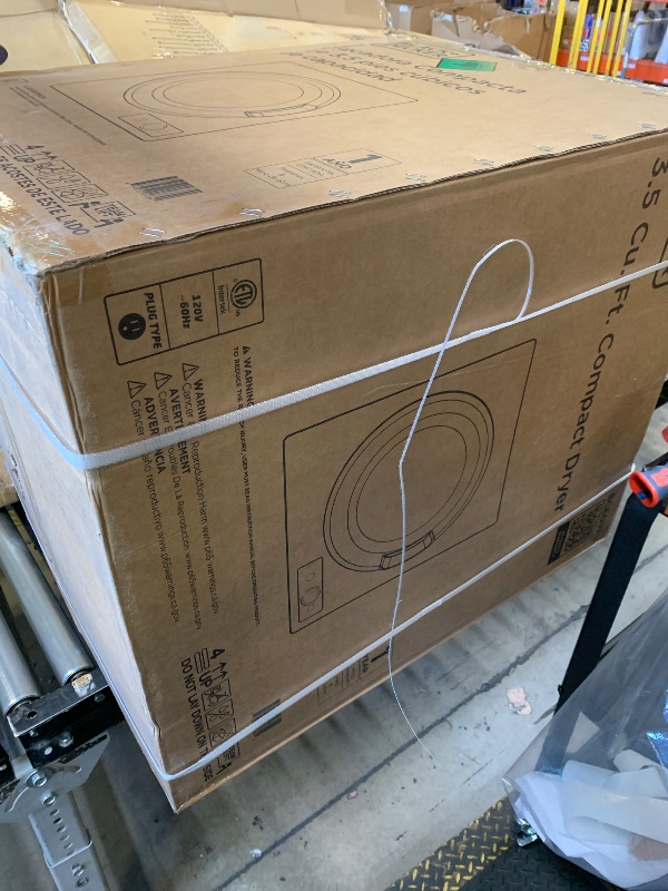 Photo 1 of BLACK+DECKER 3.5 Cu. Ft. Portable Dryer, 13.2 lb. Capacity, 120V, BCED37 (factory sealed)