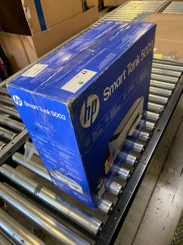 Photo 1 of HP Smart Tank 5003 Wireless All-in-One Ink Tank Printer, Scanner, Copier with up to 3 Years of Ink Included, Best-for-Home, Cartridge-Free Refillable, AI-Capable (9B2D3A)