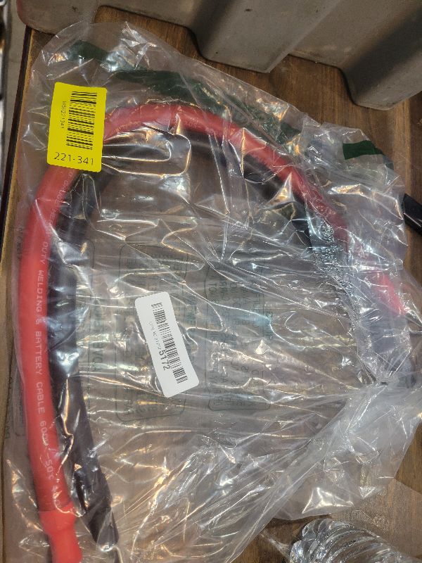 Photo 1 of 2/0 Battery Cable 3FT, 2/0 AWG Battery Cable with 5/16" Lugs for Cars, RVs, Trucks, Motorcycles, Boats and Solar Panels