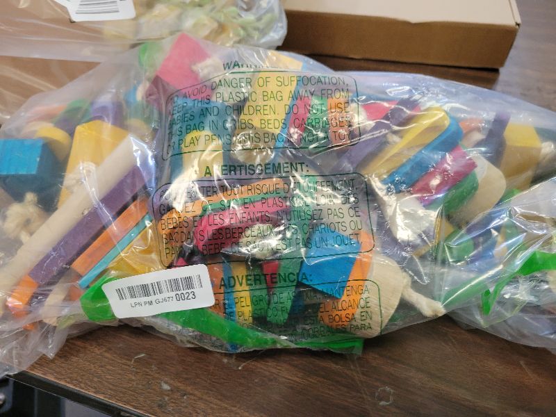 Photo 1 of 21.6'' Ultra Large Bird Chew Toy for Macaws. 4lb & Thick Wood Blocks