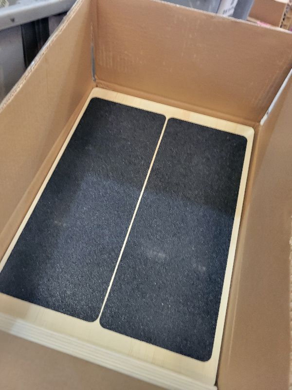 View 3 of 2-in-1 Professional Wooden Balance Board & Slant Board, Four Adjustable Incline Board and Calf Stretcher, Stretch Board for Knees Ankle Heel Feet Leg