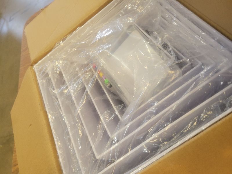 Photo 1 of 10 Pcs White Acrylic Buffet Risers with Mini Sign and Marker, Food Display Stands for Buffet Table Party Catering Dessert Jewelry Collectibles, Acrylic Cube Nesting Boxes with Hollow Bottoms 8 Sizes (10" 9" 8" 7" 6" 5" 4" 4" 3" 3")