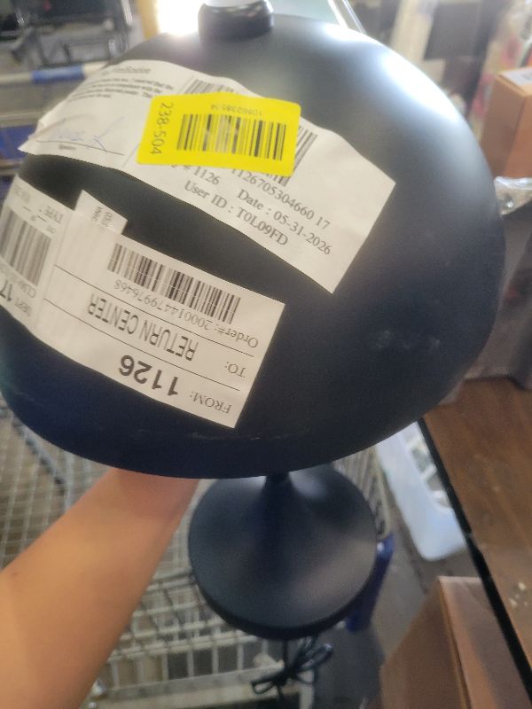 Photo 1 of  Better Homes & Gardens 18 Modern Dome Touch on/Off Table Lamp Black 