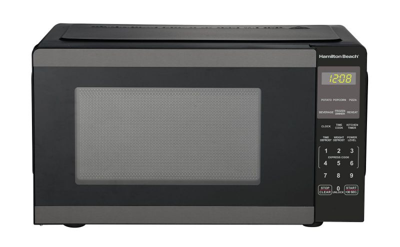 Photo 1 of Hamilton Beach 0.9 Cu Ft Countertop Microwave Oven 900 Watts Stainless Steel New