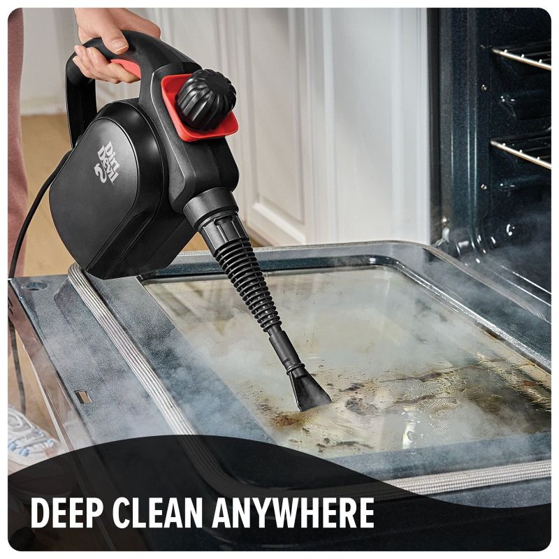 Photo 1 of Dirt Devil Handheld Portable Steam Cleaner for Tile Grout Windows Bathrooms Kitchens Fabric Steaming 7-Piece Set WD21010