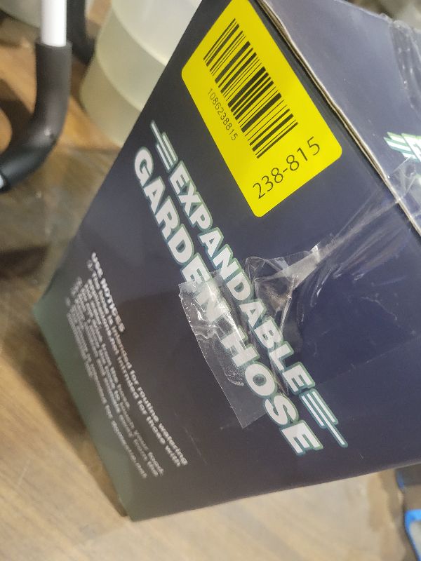 Photo 1 of 100 ft Expandable Garden Hose - Lightweight, Ultra Flexible, Durable, Kink-Free Expanding Garden Hoses - RV, Marine and Camper Heavy Duty Water Hose
