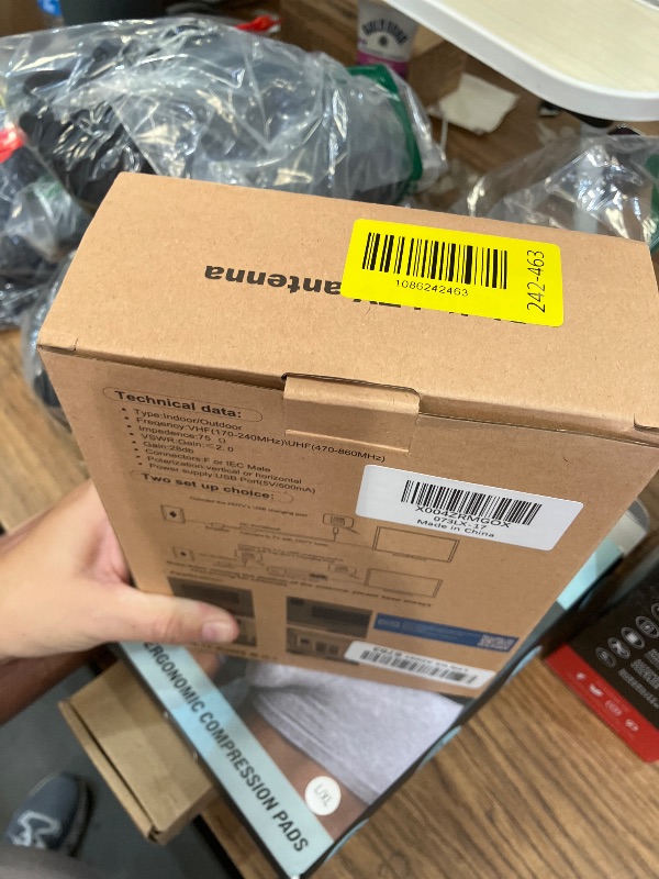 Photo 1 of 2026 Smart TV Antenna Indoor, 5000+ Miles Range for Local HD Channels, HDTV Digital Antenna Outdoor with Amplified Signal Booster, Compatible with All TVs- 38FT Coaxial Cable