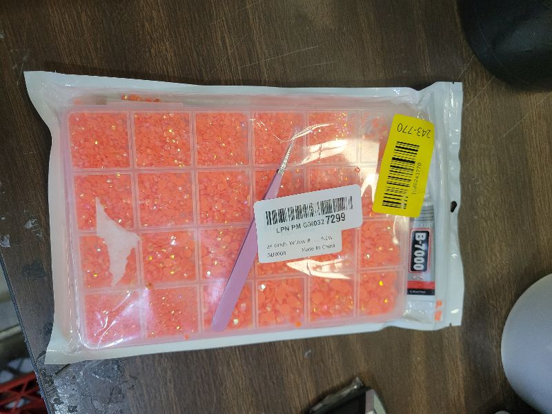 Photo 1 of 21000Pcs Neon Orange AB Rhinestones for Bedazzling Kit, Mix Sizes Jelly Bedazzling Resin Gems, Neon Orange Gems Bedazzling for Crafting, Flatback Resin Rhinestones for Craft DIY Face Makeup