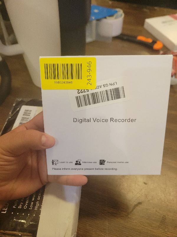 Photo 1 of 128GB Mini Voice Recorder, 40Hours Long Recoring Time, Digital Voice Activated Recorder with Metal Housing and Triple Noise Reduction, Ideal for Interviews Meetings Classes (Gray)