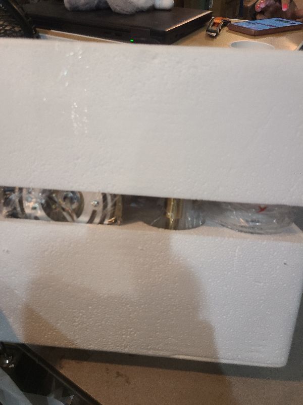 Photo 1 of [Hardwired] Wall Sconces Set of Two, Brushed Gold Bathroom Sconces with Clear Glass, Modern Wall Light Fixtures for Bathroom Mirror Vanity, Living Room, Bedroom, Hallway, Stairway, Cabinet, Foyer