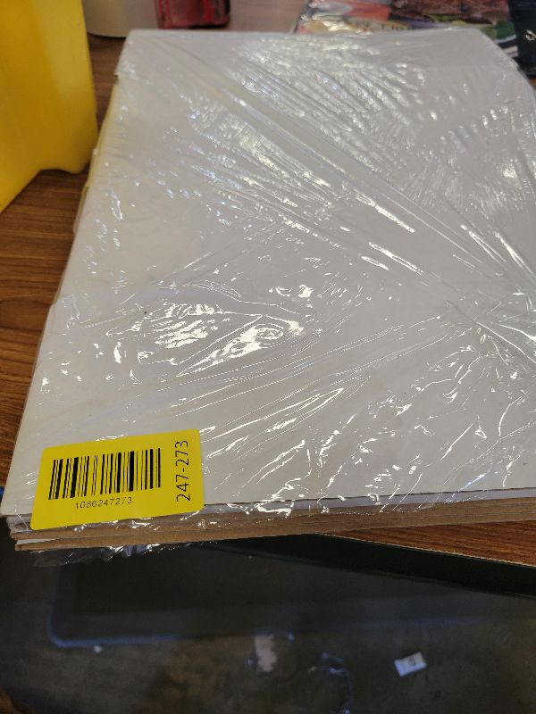 View 2 of 12"x9"x4" Shipping Boxes Set of 5, White Corrugated Cardboard Box Literature Mailer