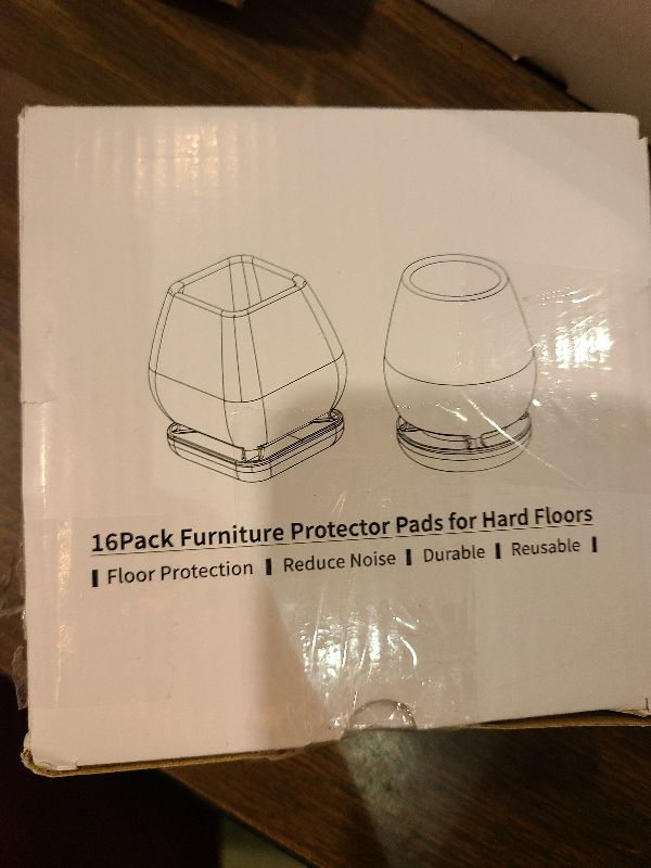 Photo 1 of 16PCS Small Chair Leg Floor Protectors, Metal Chair Leg Caps Covers Silicone Chair Feet Protectors for Wood Floors,Round Felt Furniture Pads Furniture Sliders for Hardwood Floors(Black,Fit 0.8"-1.05")