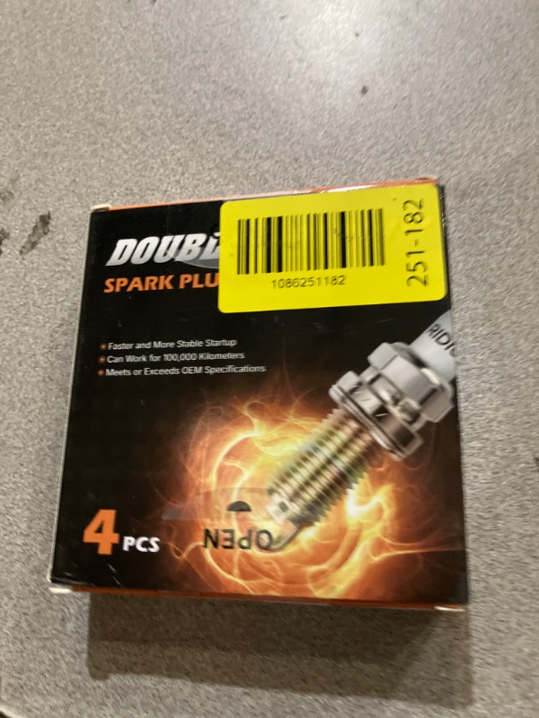 Photo 1 of 1675 Double Iridium Spark Plug Compatible with AUDI A3 A4 A5 A6 Q3 Q5 R8 RS5 TT VOLKSWAGEN CC Jetta Golf Passat Tiguan Chevy Cruze Sonic Trax Volt 1675 PFR7S8EG (Pack of 4)