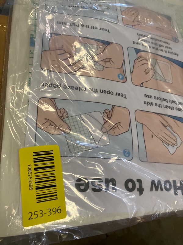 Photo 1 of 15Pcs 10.2"x10.2" Shower Shields Wound Cover, Large Waterproof Protector Bandage with Non-Stick Central Pad, Adhesive Dressing Film for Dialysis Catheter Post Surgical PICC Line