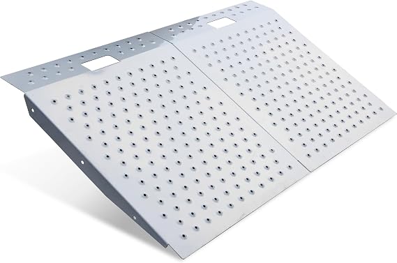 Photo 1 of 
Heavy-Duty Shed Ramp Lawn Equipment Loading Ramps for Riding Mowers Bike Motorcycle Tractor Snow Blower Garden Cart,1500lbs Capacity Anti-Slip Punch Plate, Sheds Garage Access Ramp - 2 PCS