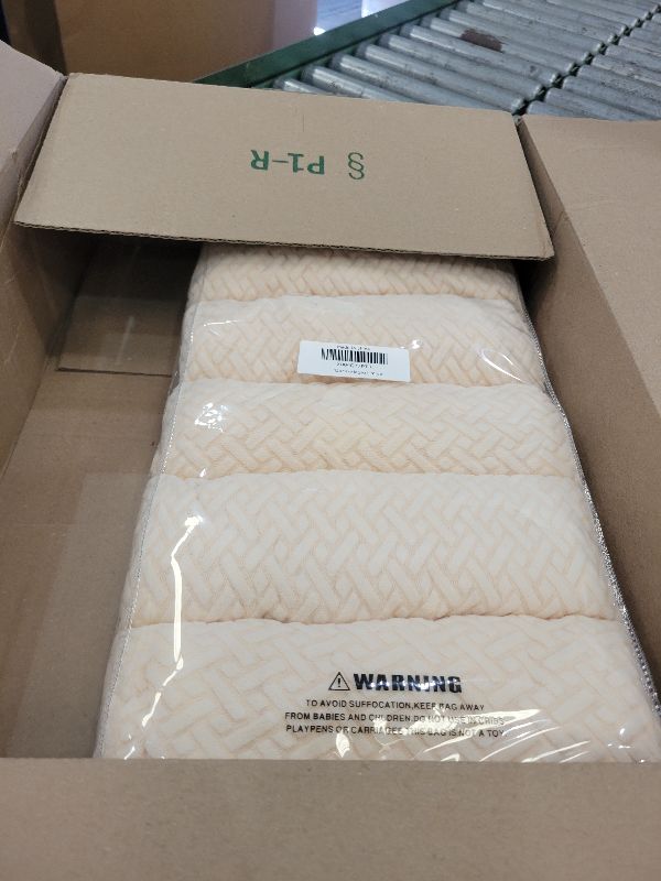 Photo 1 of 12Pcs Stretch Patio Cushion Covers,Outdoor Couch Covers Replacement,Outdoor Couch & Sofa Slipcovers,for Patio Furniture Cushion Covers,Washable Reusable Furniture Protector (Beige,Cover Only)