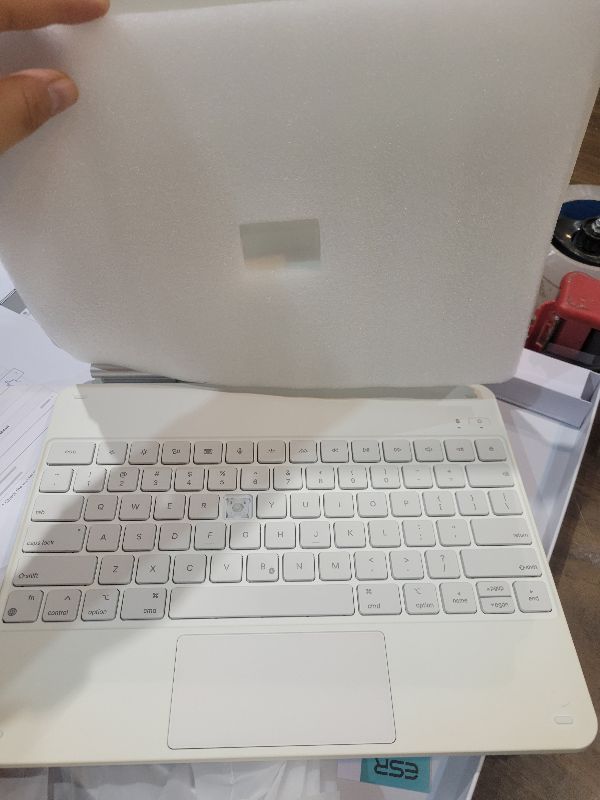 Photo 1 of [Upgraded] ESR iPad Pro 13 Inch Case with Keyboard (M5/M4, 2025/2024), iPad Pro 13 Keyboard Case with Magnetic Stand, Portrait/Raised Modes for iPad Pro 13, Removable, Rebound 360 Series,White