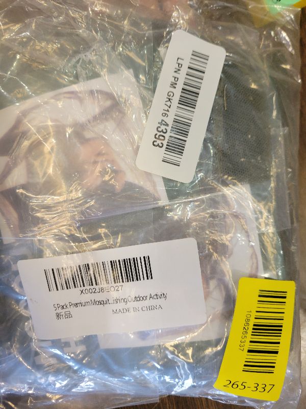 Photo 1 of 5 Pack Mosquito Head Net Mesh Hat Face Netting