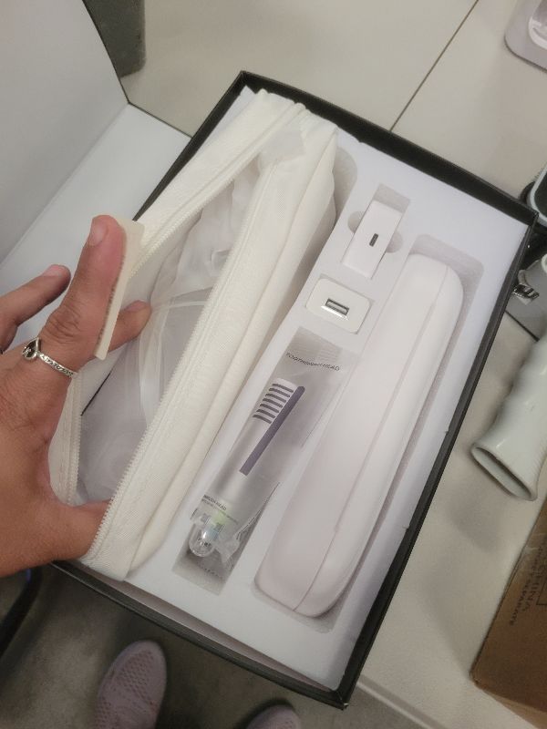 Photo 1 of 2-1 Oral Clean Kit- Water Dental flosser & Electric Toothbrush Combo- Brushing & Flossing- for Teeth Cleaning and Gum Health (White)