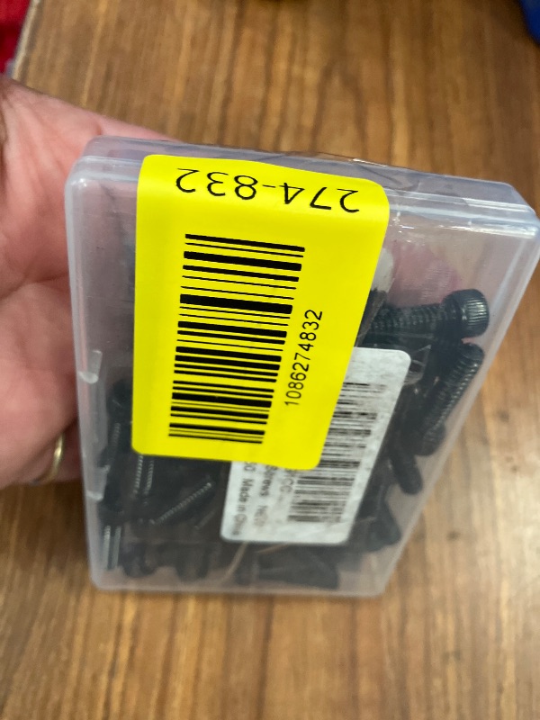 Photo 1 of #10-24 x 3/4" Socket Head Cap Screws, 304 Stainless Steel 18-8 Black Finish, Allen Hex Drive, Fully Threaded, 50 PCS
