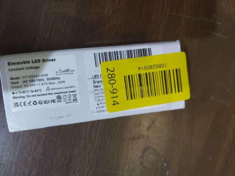 Photo 1 of 24V 40W Dimmable LED Driver, Constant Voltage Transformer for LED Light