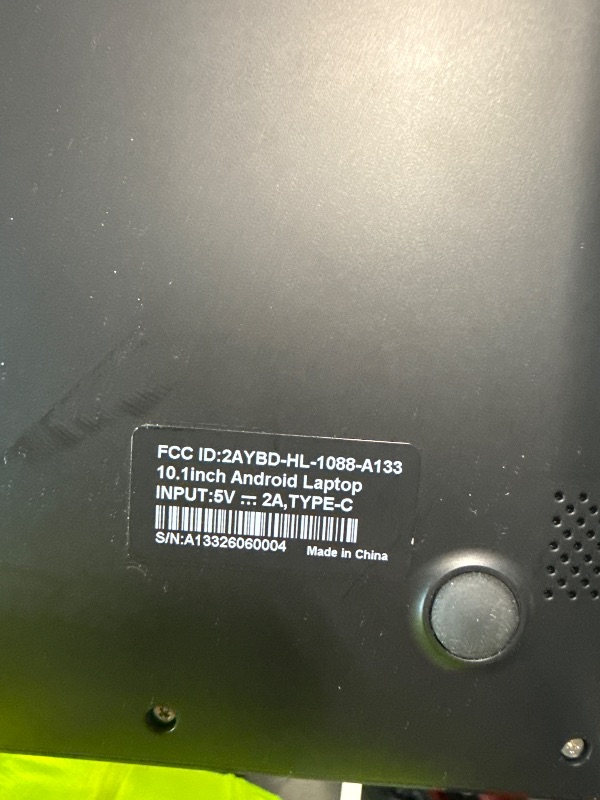Photo 1 of **See Clerk Notes**HBESTORE 10.1Inch Laptop,Quad-Core Processor with Android 12.0 OS,2GB RAM,64GB EMMC,Built-in Camera,WiFi,USB Interface,Tpye-C Charging for Learning and Entertainment (Black 2GB+64GB)