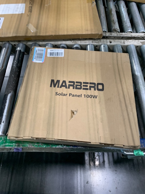 Photo 1 of [MISSING PARTS][ DAMAGED] MARBERO 100W Portable Solar Panel IP68 Waterproof 100 Watt 20V Foldable Solar Panel Charger for Power Station QC3.0 USB & DC Output >23% High Efficiency for Camping Outdoor Home RV Blackout Cloudy