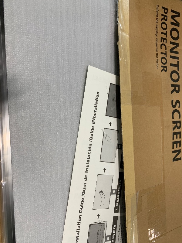 Photo 1 of [2-Pack] 24 Inch Reusable Nano Bezel Anti-Glare Computer Privacy Screen for Monitor, 16:10 Aspect Ratio, Residue-Free Removable Anti-Spy Filter, Eye Protection Anti-Blue Light Desktop Security Shield