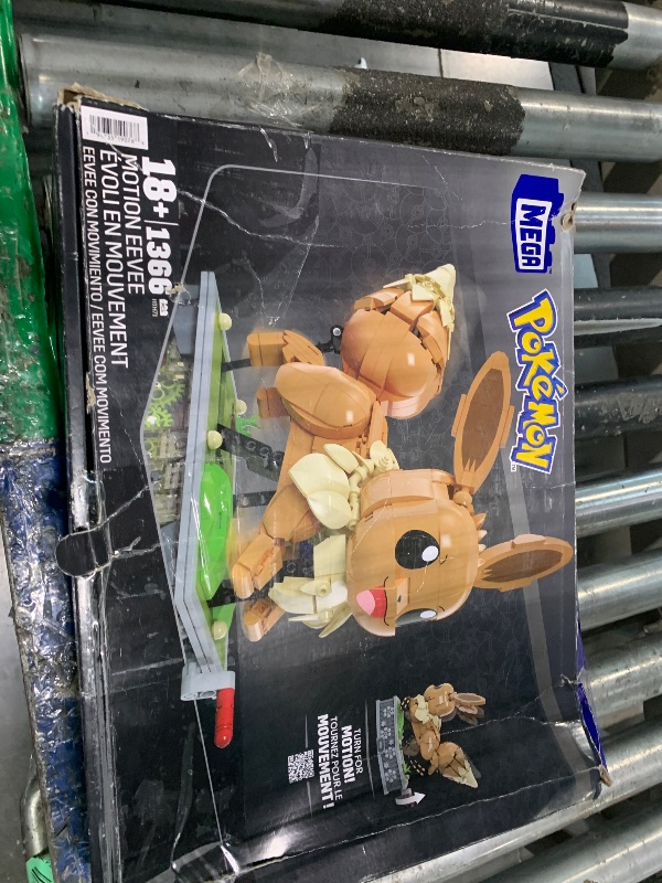 Photo 1 of ?MEGA Pokémon Action Figure Building Set, Motion Eevee with 1366 Pieces, Turn Crank for Running Movement, Build & Display Toy for Collectors