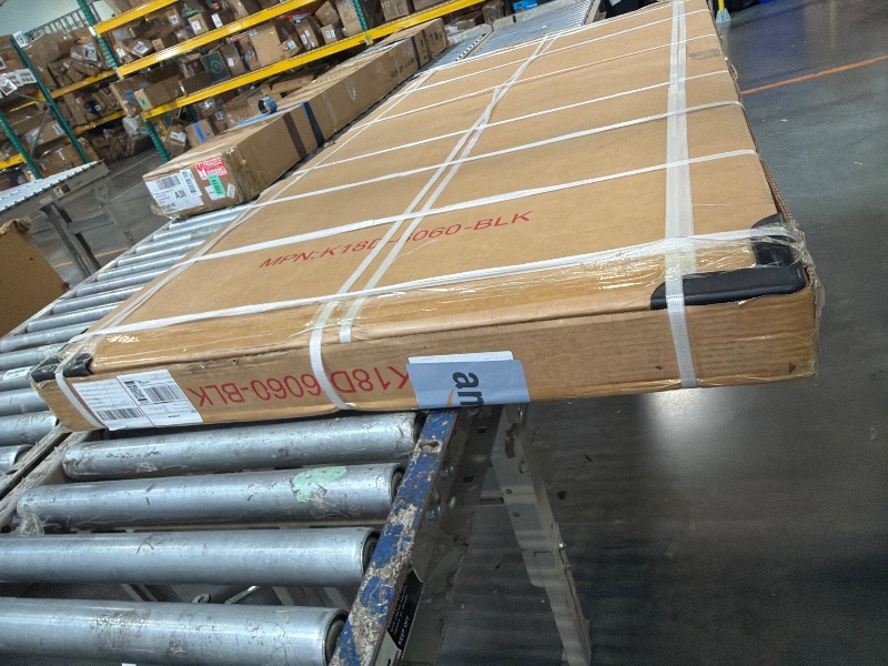 Photo 1 of ***FACTORY SEALED****Frameless Shower Door,Frosted Sliding Shower Door for Bathtub, 56-60" W x 60" H-1/4” (6mm), 304 Stainless Steel Hardware, Nano Easy-Clean Glass, Quiet Rollers, Matte Black
