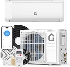 Photo 1 of ** MISSING PARTS / ONE ONE PCS *** GarveeLife 18000 BTU Mini Split AC/Heating System, 19 SEER2 Ductless Inverter Split Air Conditioner Unit with Heat Pump, 5 Modes, Wifi&Remote Control, 208-230V, Cools & Heats Up to 1,250 Sq.ft, White