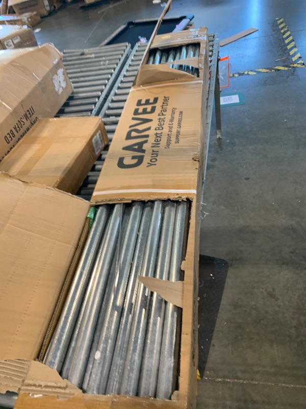 View 3 of [Missing multiple boxes] Garvee 20x20ft Metal Carport Steel Garage Shelter
Heavy steel roof with solar lights protects two trucks and boats in all weather.