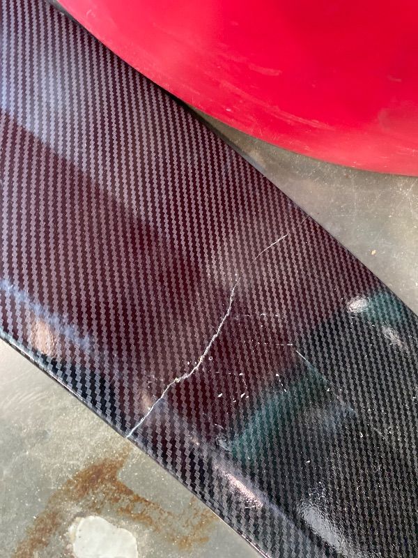 View 5 of [Damaged, Used, Different from Stock Photo] JMTBNO 54 Inch Universal Rear Spoiler Wing,Carbon Fiber Rear Wing Spoiler for Car Compatible with Mazda Miata RX-7 Chevy Corvette Camaro Nissan Lexus Toyota Honda Civic Ford Mustang Scion
