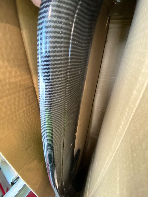 View 4 of [Damaged, Used, Different from Stock Photo] JMTBNO 54 Inch Universal Rear Spoiler Wing,Carbon Fiber Rear Wing Spoiler for Car Compatible with Mazda Miata RX-7 Chevy Corvette Camaro Nissan Lexus Toyota Honda Civic Ford Mustang Scion