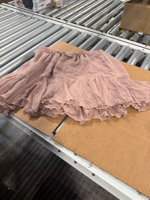 Photo 1 of ***MISSING ONE*** OQQ Women 2 Piece Skirts 2 in 1 Flowy Basic Versatile Stretchy Flared Casual Mini Skirts Blakc Coffee