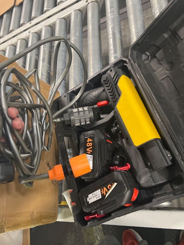 Photo 1 of ** USED MISSING SOME PARTS PLEASE REFER TO PHOTOS BELOW*** Portable Handheld Cleaning Tool, 6-in-1 Lightweight Car Cleaning Tool with Foam Pot, 16.5FT Hose, Cleaner for Car, Garden, Patio, Floor, Outdoor