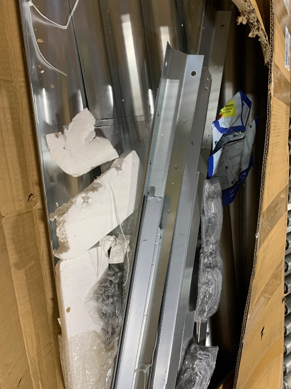 Photo 1 of ***Missing Hardware****Land Guard 2 Pack Galvanized Raised Garden Bed with Legs, 48×24×32in Large Metal Elevated Raised Planter Box with Drainage Holes for Backyard, Patio, Balcony, 700lb Capacity