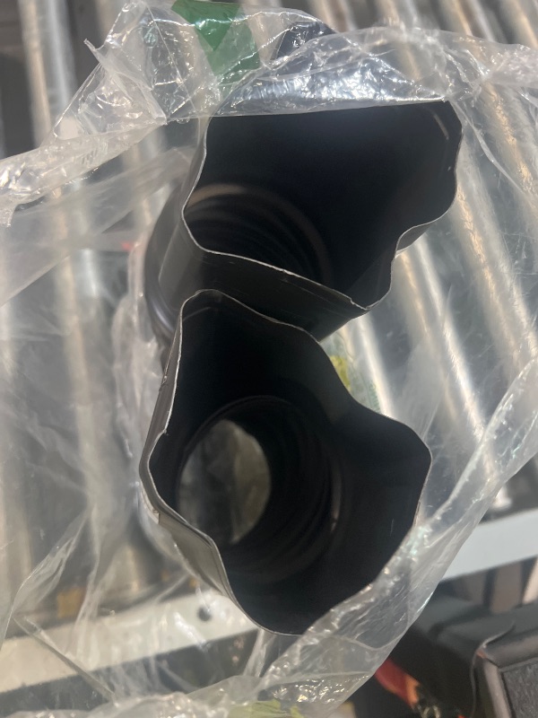 Photo 1 of *** bent**** Flex-Drain ADP53102 Downspout Adaptor, Landscaping Drain Pipe Adapter 3 by 4 by 4-Inch 2 Pack