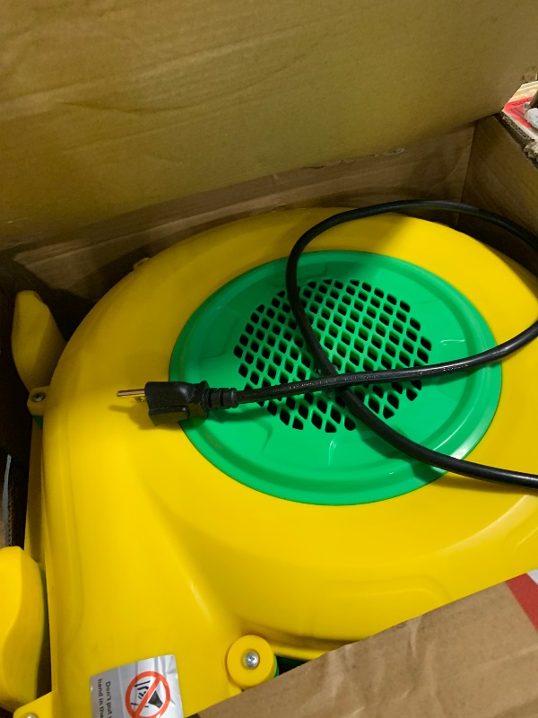 Photo 1 of 1100Watt/1.5HP High Power Air Blower for Large Inflatables, GONFLABLE Inflatable Bounce House Blower, Portable Fan Pump Leaf Blower Corded Commercial for Bouncy Castle, Jumper, Water Slide