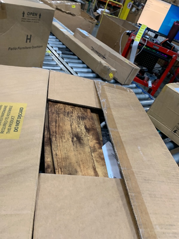 Photo 1 of ***BROKEN, SOLD FOR PARTS*** EDISHINE 52'' Farmhouse Ceiling Fans with Lights, 10%-100% Dimmable, 5 Wooden Blades, 1/2/4/6 Hour Timer, 6 Speeds Reversible DC Motor, Rustic Ceiling Fan for Living Room, Bedroom, Burnt Wood