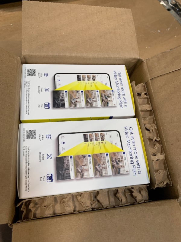Photo 1 of *See Clerk Notes* myQ Indoor Plug-in Security Camera Gen 2 – 2K Smart Wi-Fi Camera with Night Vision, Baby and Pet Monitor, Motion Detection and Alerts, 2-Way Audio & App Control, 2 Pack
