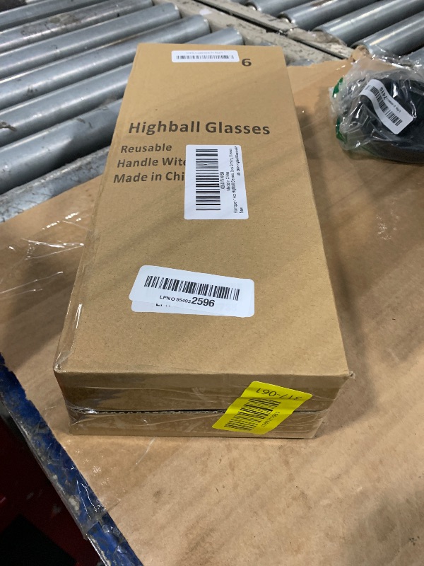 Photo 1 of ** NOT ACTUAL GLASS*** HOMQUEN 14oz Highball Glasses, 6pcs Drinking Glasses, PET Clear Plastic Water Glasses, Beer Glasses, Iced Coffee Glasses, Ideal for Cocktail, Whiskey, Soda, Tea, Water, Gift