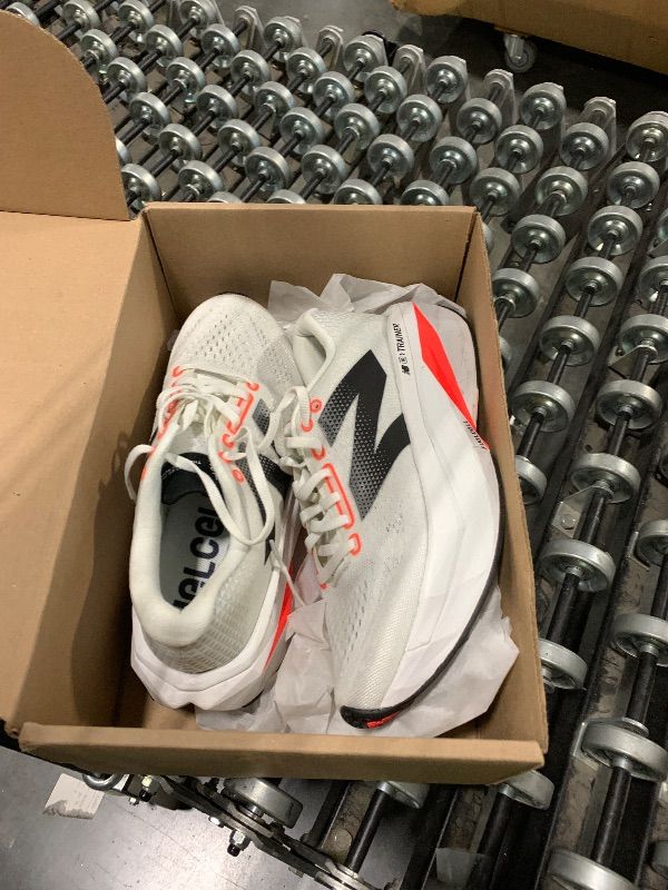 Photo 1 of ***DIRTY*** New Balance Women's FuelCell SuperComp Trainer V3 Running Shoe, Sea Salt/Urgent Red/Black, 9.5 M