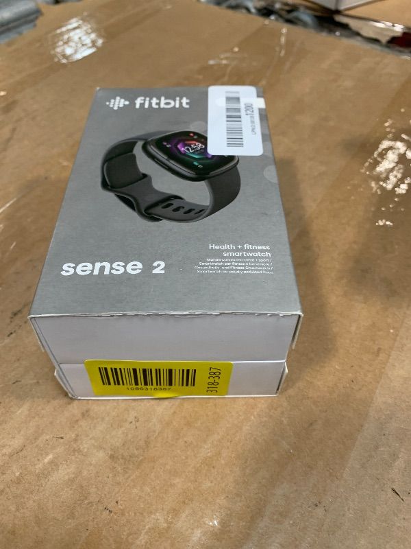 Photo 1 of Fitbit Sense 2 Advanced Health and Fitness Smartwatch with Stress and Sleep Tools - 3-Month Google Health Premium Membership Included - ECG App, SpO2, 24/7 Heart Rate, and GPS - Shadow Grey/Graphite