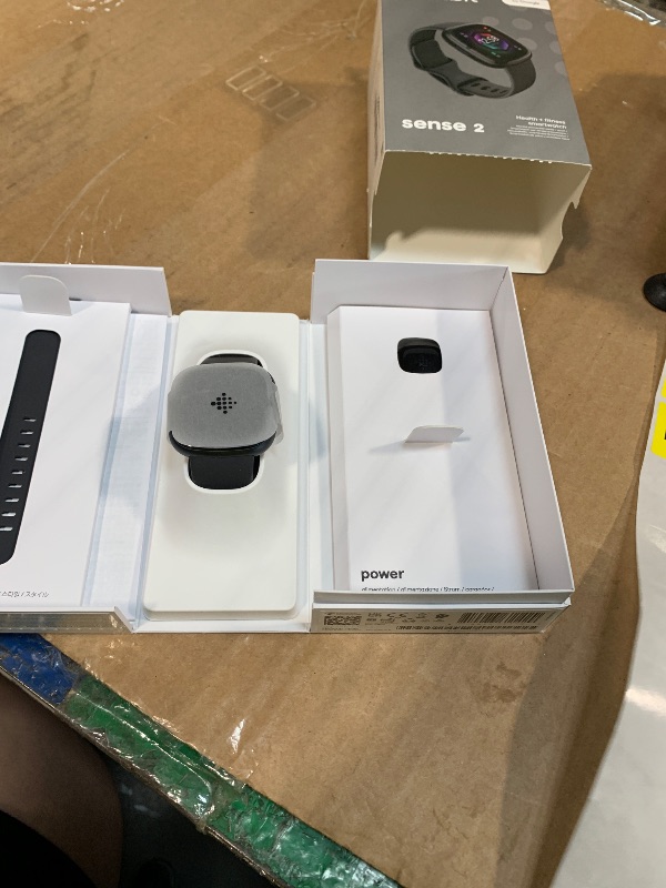 Photo 1 of Fitbit Sense 2 Advanced Health and Fitness Smartwatch with Stress and Sleep Tools - 3-Month Google Health Premium Membership Included - ECG App, SpO2, 24/7 Heart Rate, and GPS - Shadow Grey/Graphite