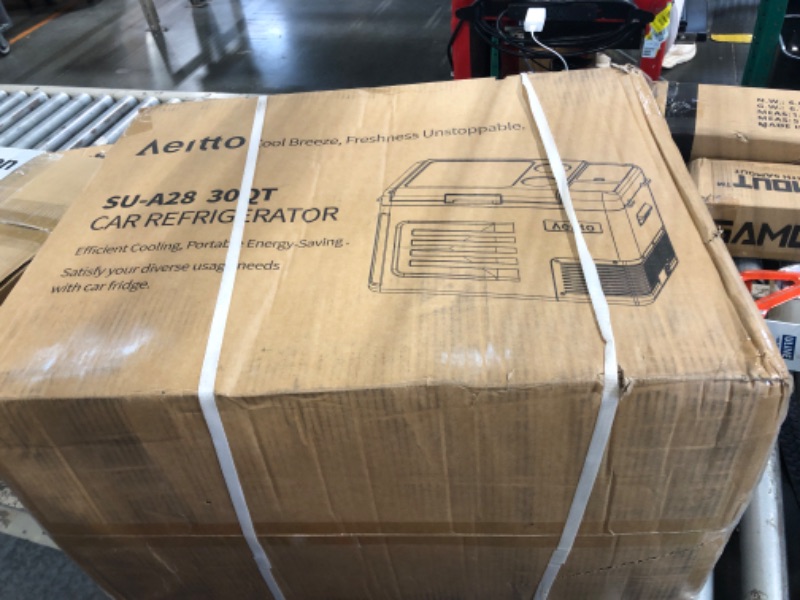 Photo 1 of ** FACTORY SEALED ** Aeitto 12 Volt Car Refrigerator 30Quart Car Fridge Freezer Electric Cooler Portable Cooler 12V Fridge RV Refrigerator -4?-68? Temp Control 12/24V DC & 100-240V AC for Travel, Camping, RV, Road