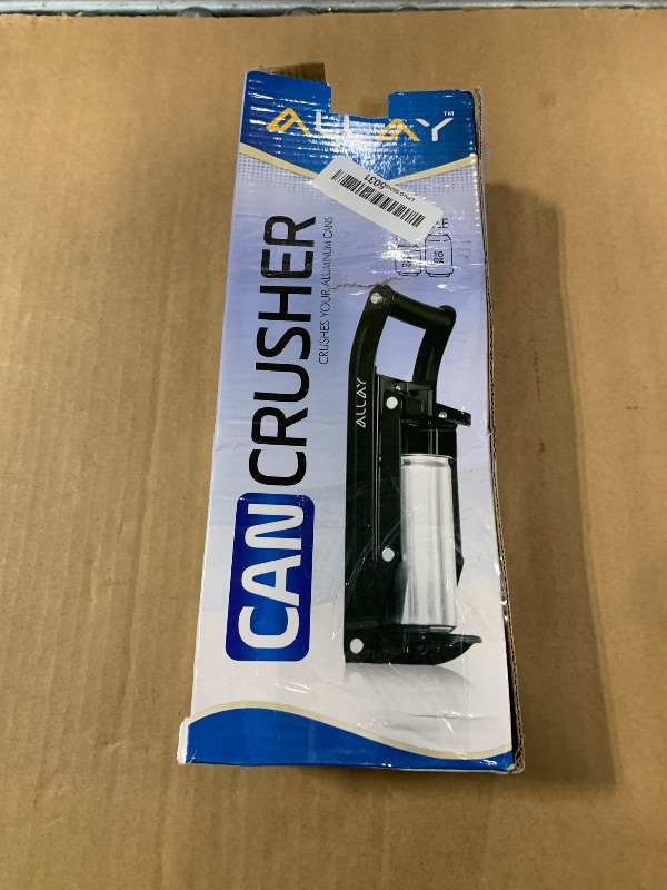 View 2 of *** DAMAGE TO THE BOX *** ALLAY 16oz Can Crusher Wall Mounted Heavy Duty with Built-In Bottle Opener – Aluminum Can Crushers for Recycling – Metal Can Crushers for Home Use Easy Installation for Beer Cans, Soda Cans (Black)