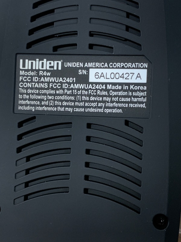 Photo 1 of [DAMAGED] Uniden R4W (new Model) Extreme Long-Range Laser/Radar Detector, Record Shattering Performance, 360° Awareness, Built-in GPS, Wi-Fi, Bluetooth, Voice Alerts, Red Light & Speed Cameras, R/TACH App