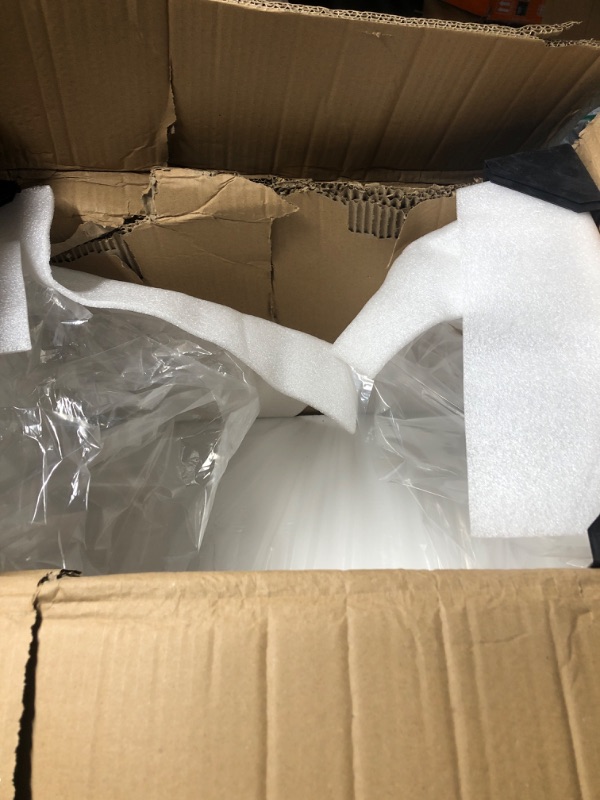 Photo 1 of *** PARTS ONLY TABLE TOP DAMAGED***
White Acrylic 2-Tier End Table – 23.6”H Modern Nightstand with Shelf, Sturdy Bedside Storage for Bedroom, Living Room, Home Office, No Assembly Required